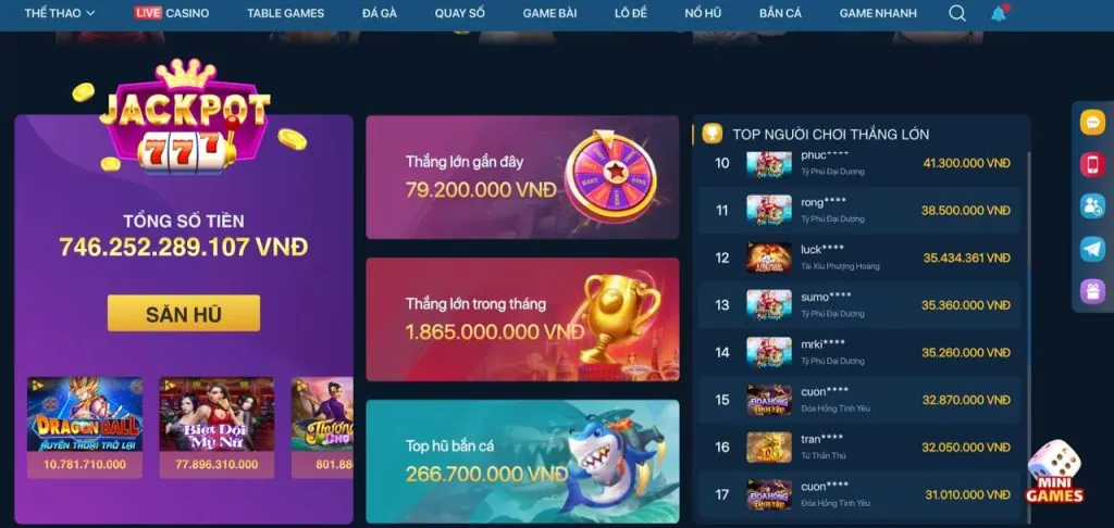 Game điện tử khác: Bắn cá, Quay hũ